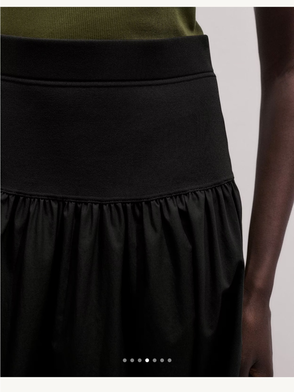 ME+EM Black Maxi Skirt with High Waist Panel - Picture 3 of 8